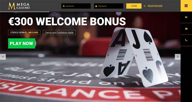 mega casino screenshot